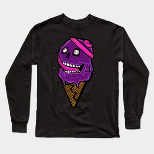 PURPLE Skull Cone Long Sleeve T-Shirt